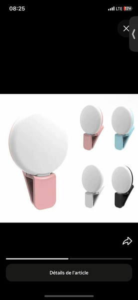 Anneau Lumineux Selfie