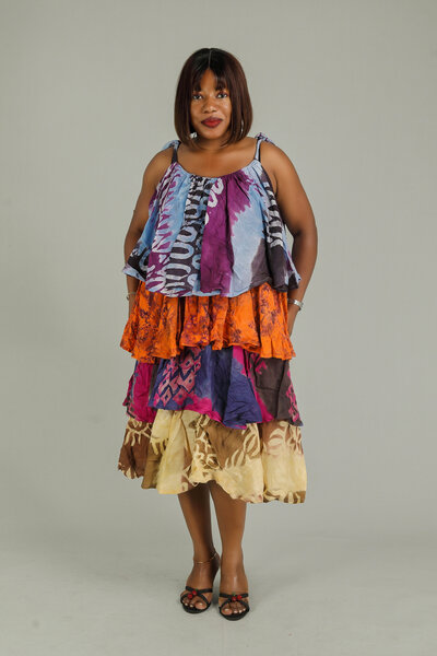 Robe Bohème Multicolore batik