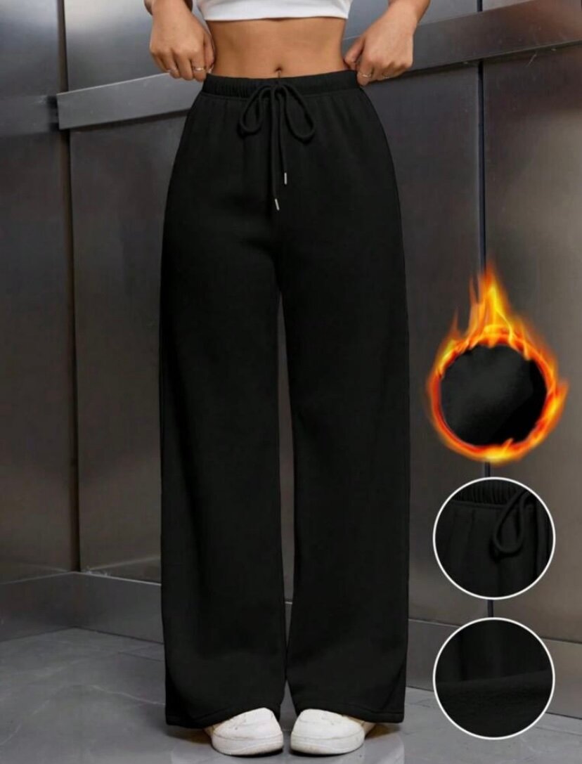 Pantalon large chaud pour femmes