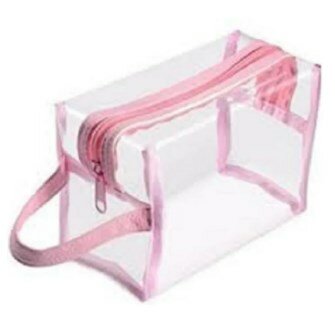 Multi Purpose Vanity Box Material: plastic Tailored with Transparent Standard Quality with High Finish Stitches. Color - Cosmetic Pouch Makeup Organizer Beauty Bag Travel Pouch Transparent Cosmetic Case Skincare Storage Makeup Storage Durable Plastic Pouc