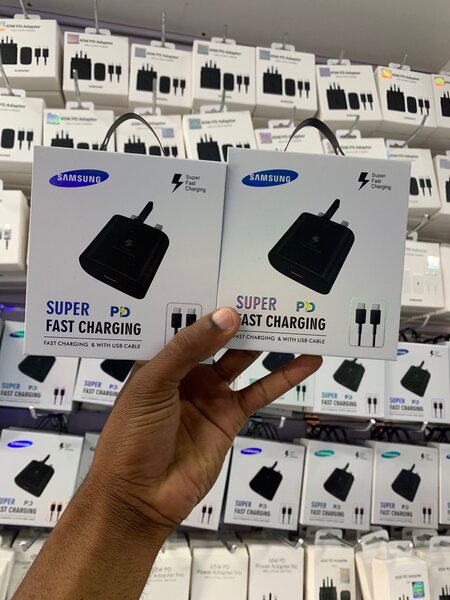 Original Samsung chargers (45W USB-C)