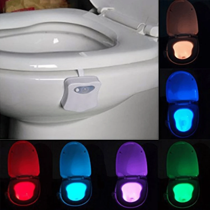 Lumière de toilette LED colorée