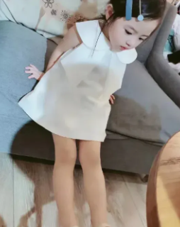 Baby Girl Gown Kid Wedding Party Dress White ( Fabric Lawn) ( Size 03 Month To 6 Yrs)