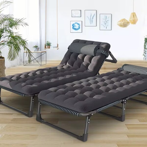 Chaise longue pliante confort