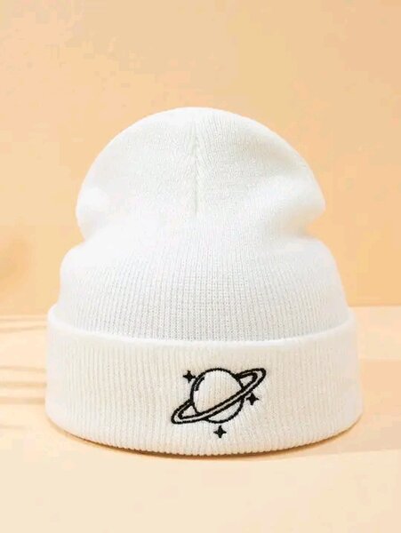 Bonnet Blanc Unisexe avec Broderie