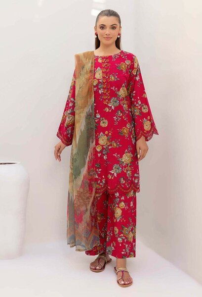 Lawn fabric 3 pc