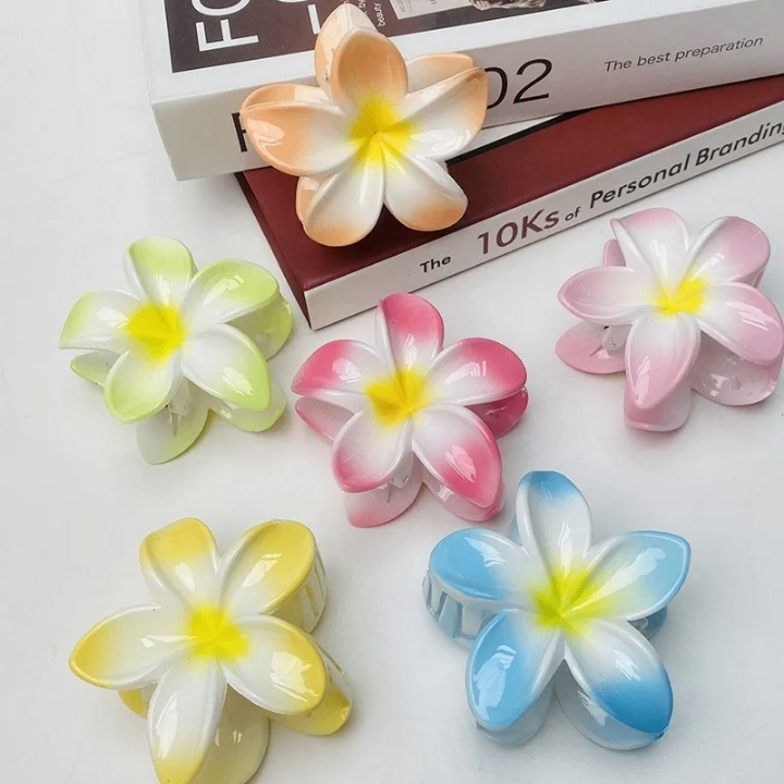 Flower Hair Claw Clips