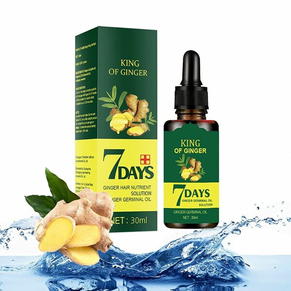 Huile capillaire au gingembre