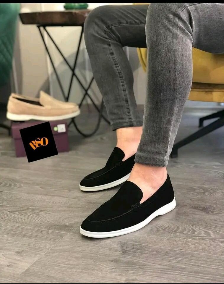 Mocassins en daim pour homme