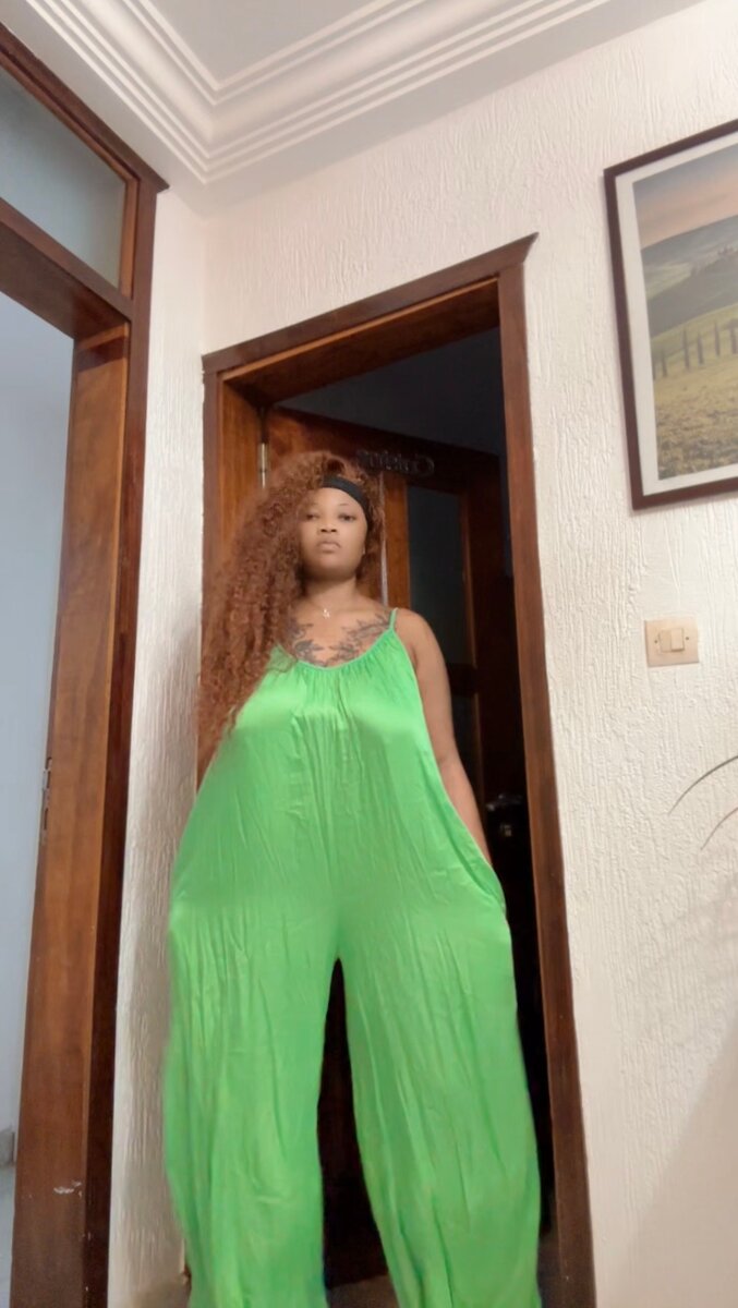 Combinaison Verte Fluide Femme