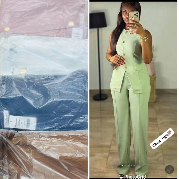 Tailleur pantalon élégant femme