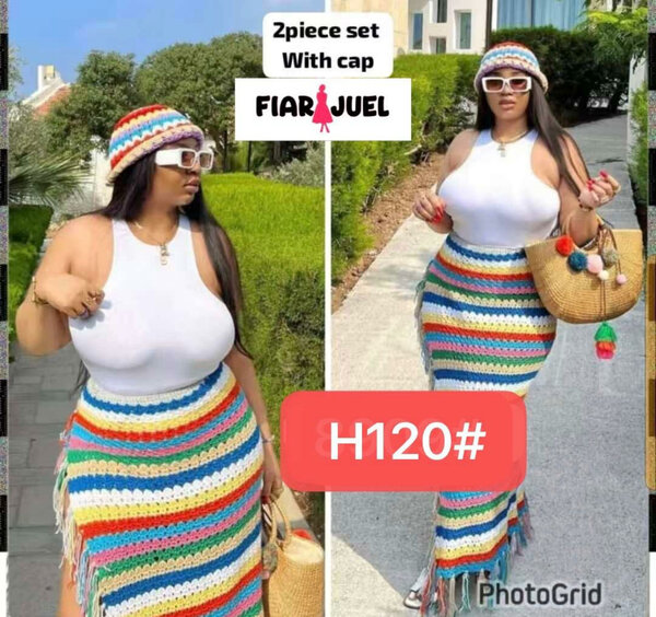 Ensemble Tricoté 2 Pièces Coloré