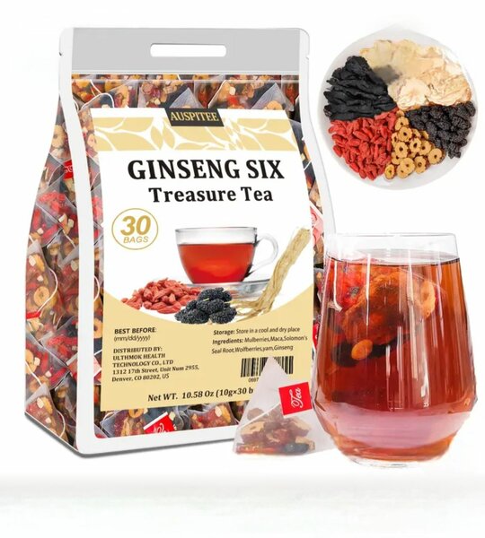 Thé aux six trésors Ginseng Auspitee