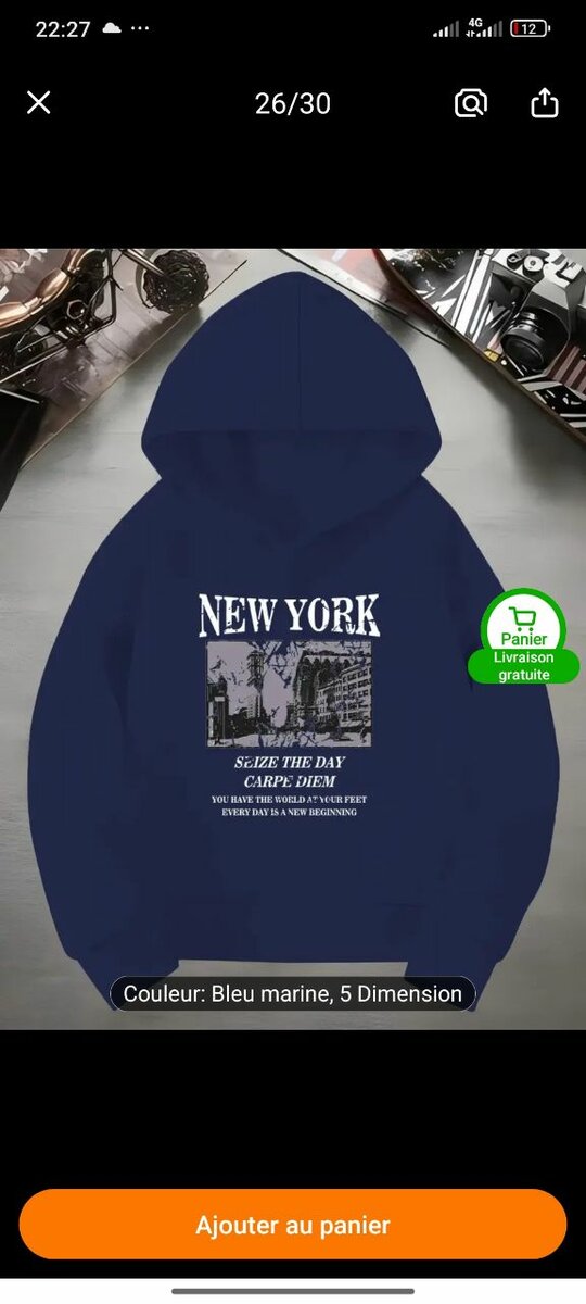 Sweat à Capuche New York