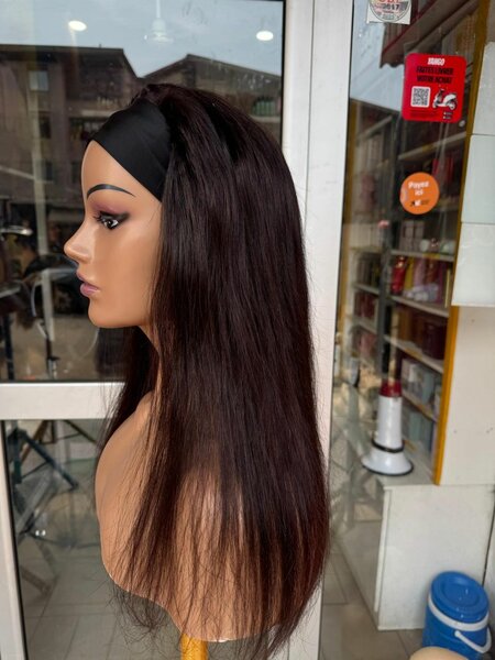 Perruque Headband Noire