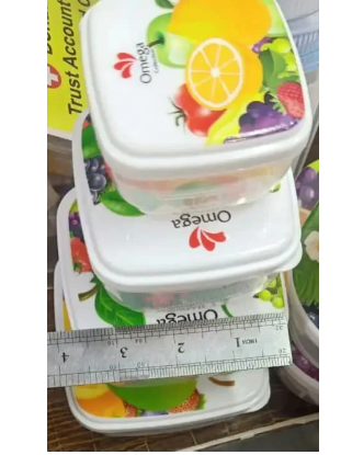 Food Container Bowl Microwave Safe BPA Free Plastic Bowl - 4 Pcs Set Storage Jar, Box, Multipurpose Bowl Fine Quality - Fresh Keeping Bowl Set