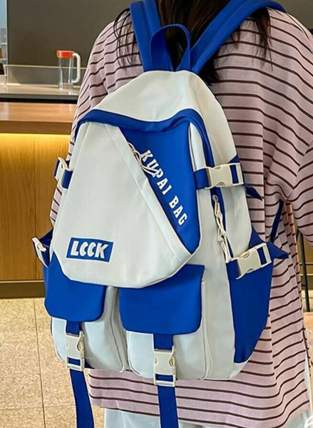 Sac à dos moderne bleu