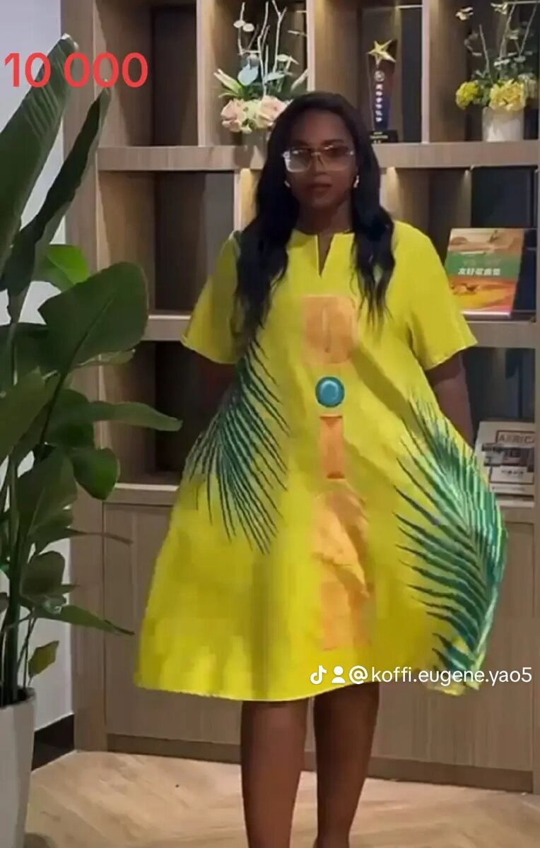 Robe Saturée Imprimée Élégante