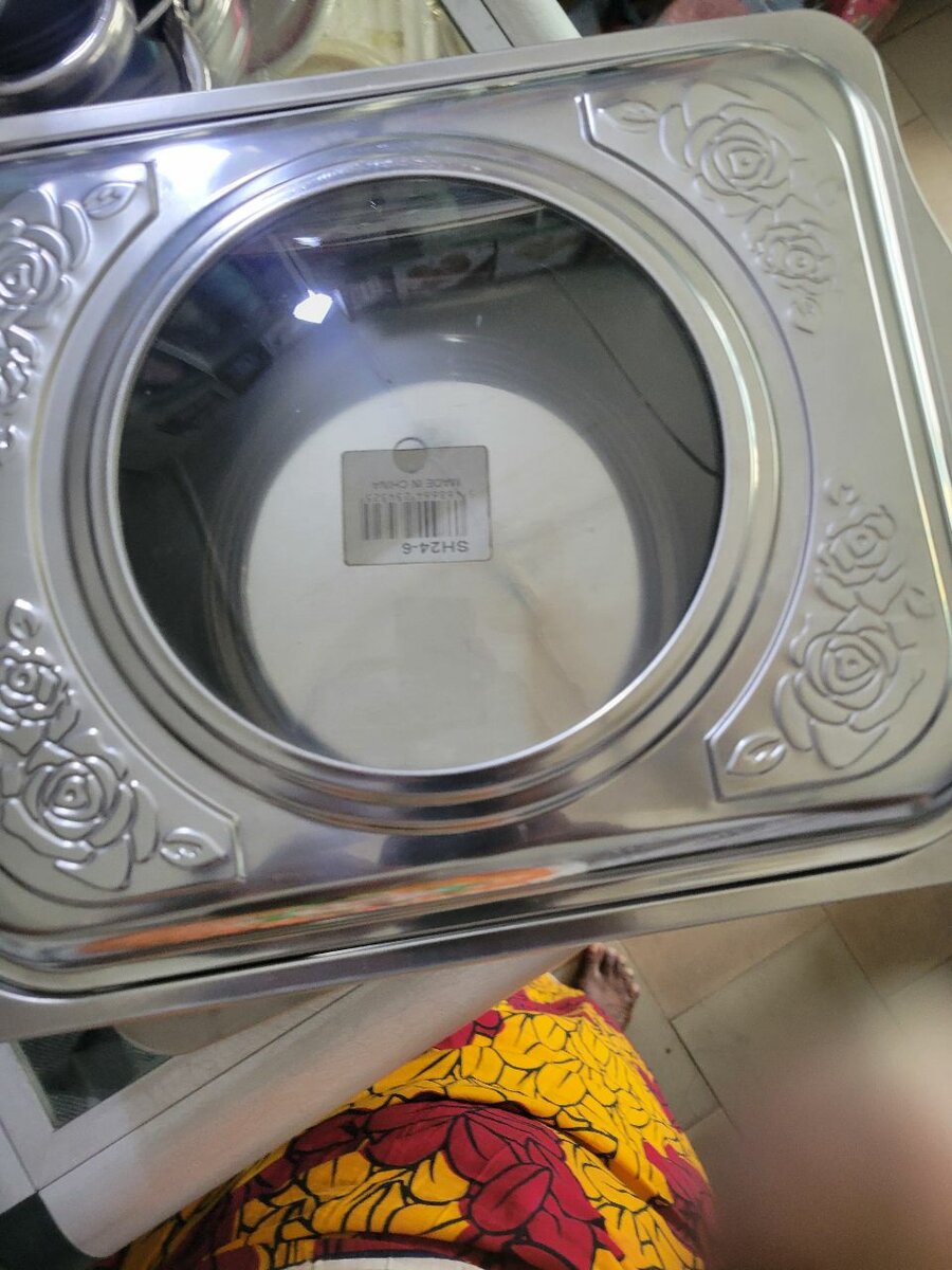 Boîte en acier inoxydable décorative