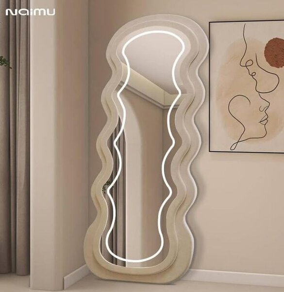 Ellie Wavy LED mirror