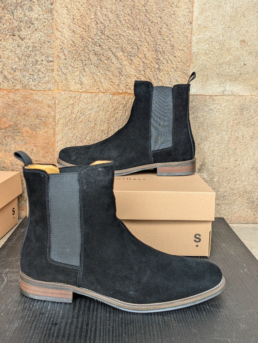 BERLUTI PARIS SUED BOOTS