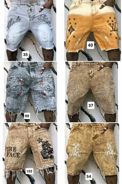 Shorts en jeans décontractés pour hommes