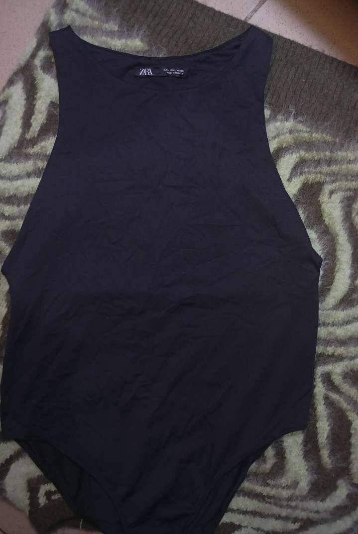 Bodysuit noir Zara