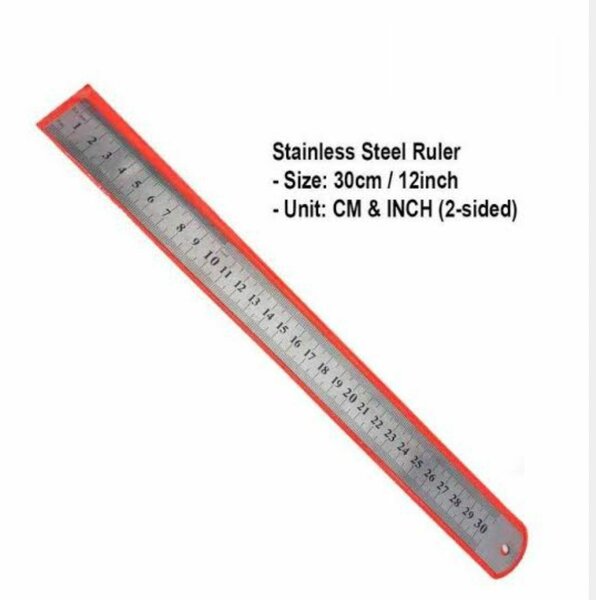 Metal foot ruler