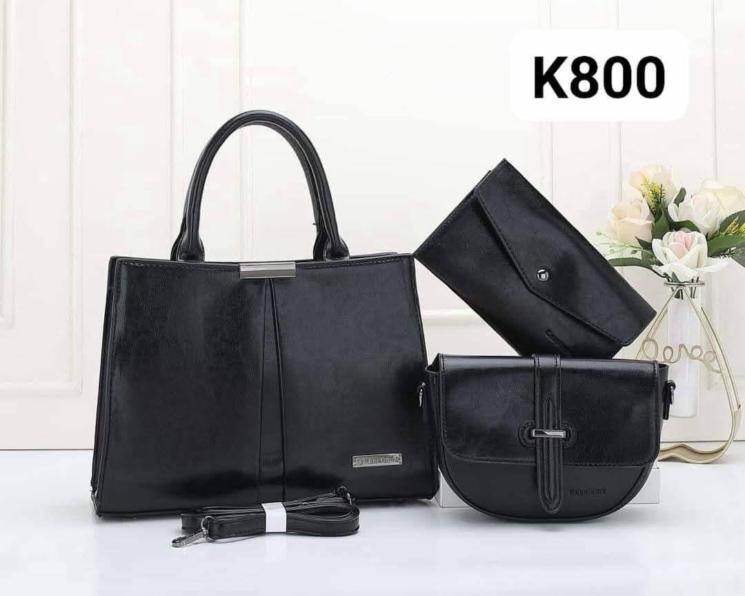 set of bags black