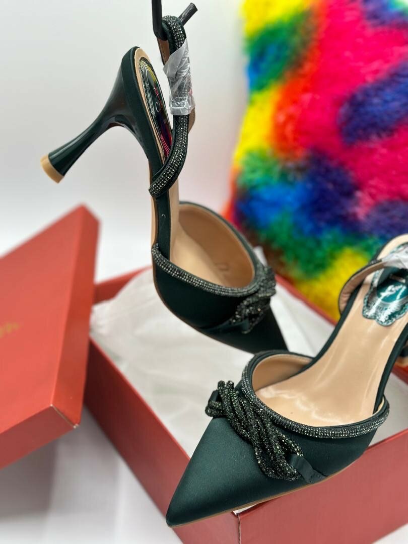 Its a half shoe heel