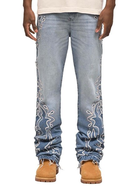 Jeans homme décontractés brodés