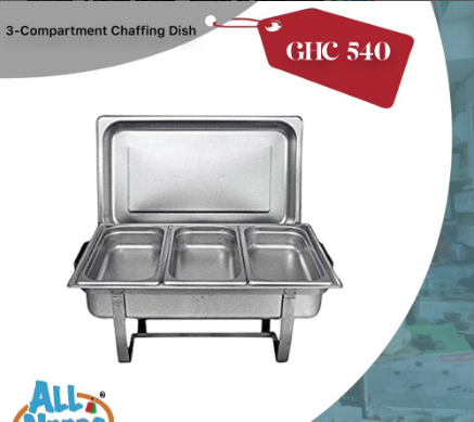 3-Compartment Chaffing Dish