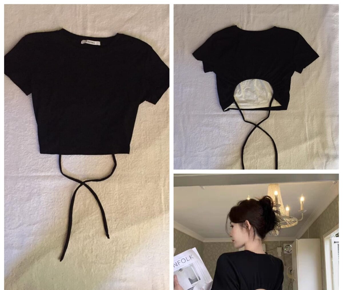 Salaula crop tops and tops