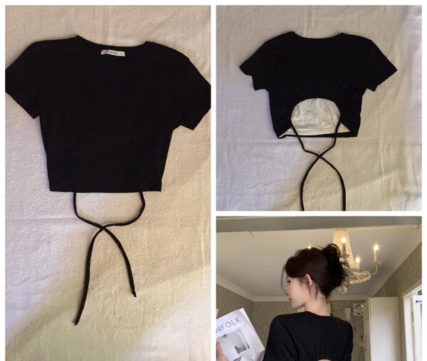 Salaula crop tops and tops