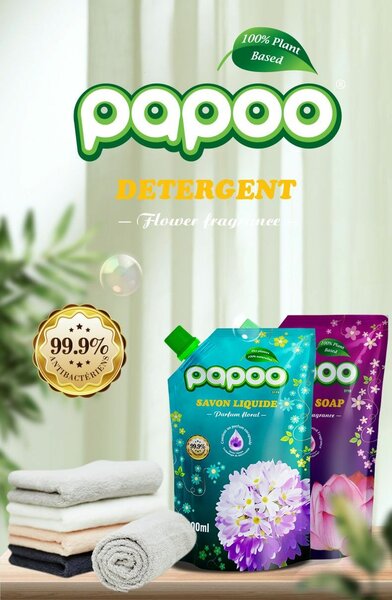 Papoo Détergent Liquide 3-en-1