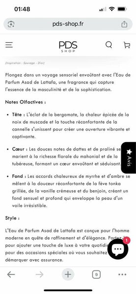 Parfum Asad latafa rose