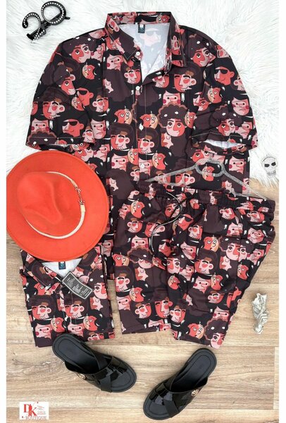 Pyjama imprimé visage