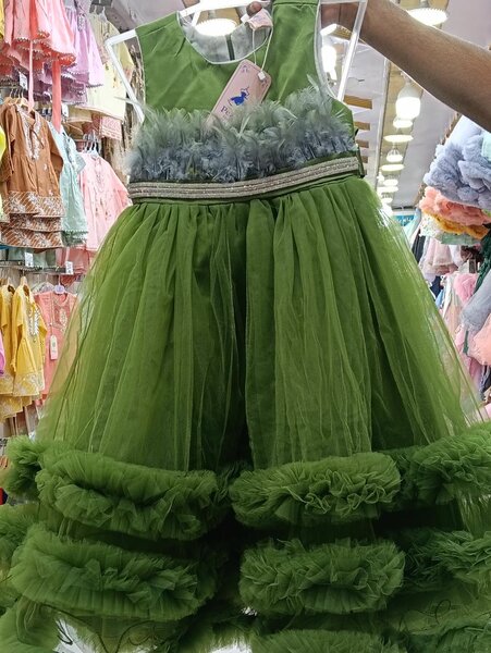 Frock with selves and trouser