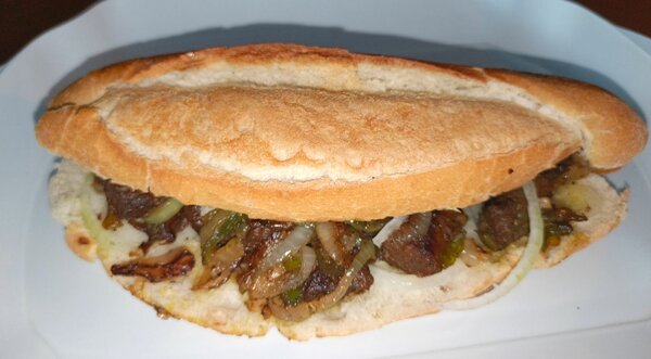 Sandwich de viande savoureux