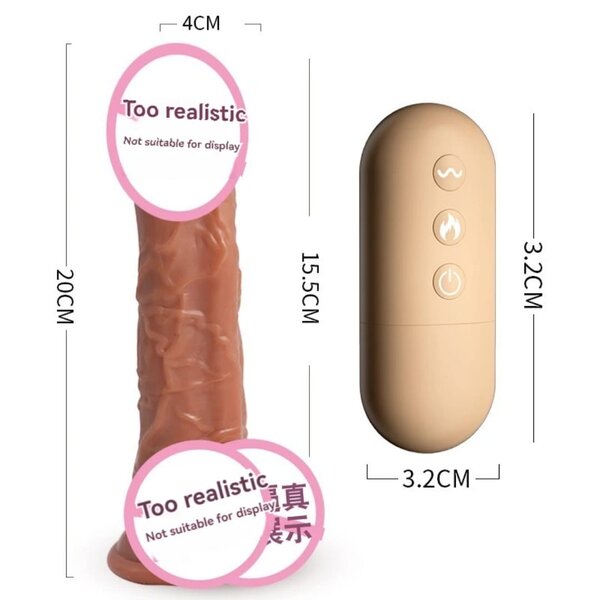 Vibromasseur réaliste rotatif télécommandé