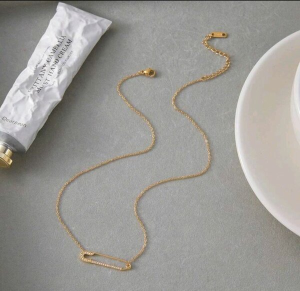 Collier en acier inoxydable doré