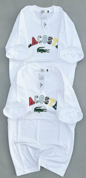 T-Shirt Lacoste Blanc Homme