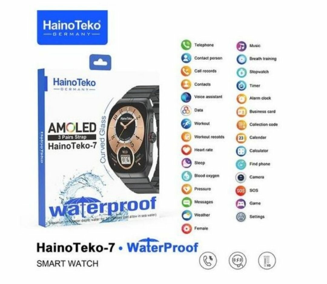Montre Connectée HainoTeko-7 Étanche