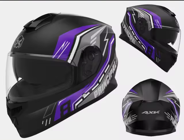 Casque de moto a menthon fermé