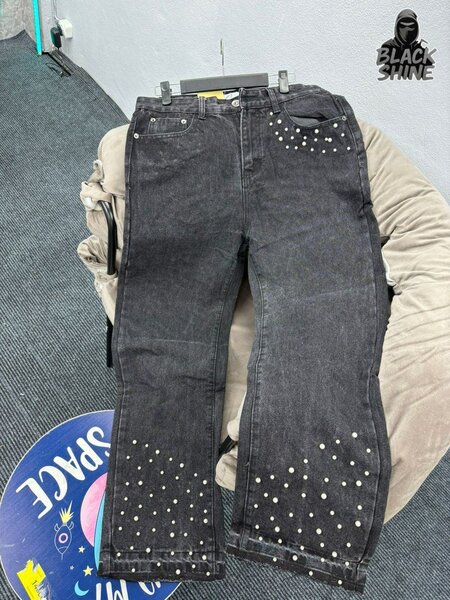 Jeans stylés avec perles