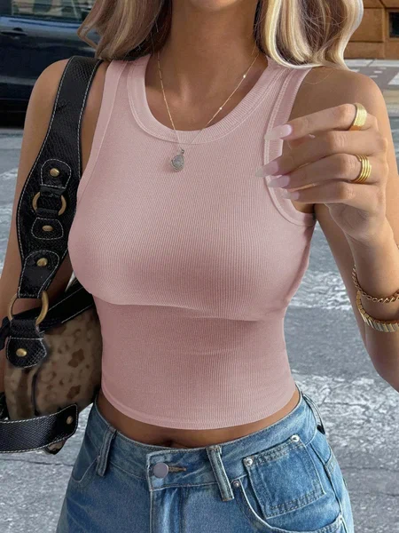 Débardeur court sans manches