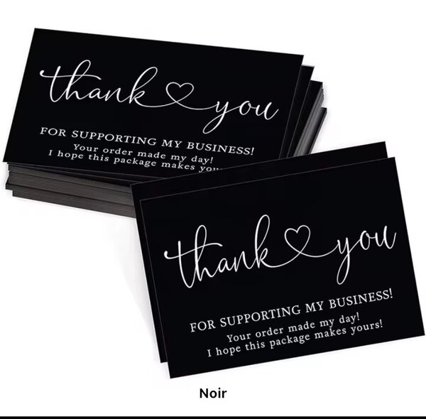 Carte de remerciements standar