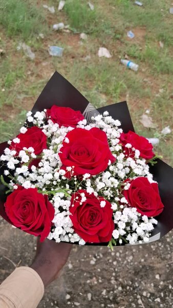 Bouquet de roses rouges