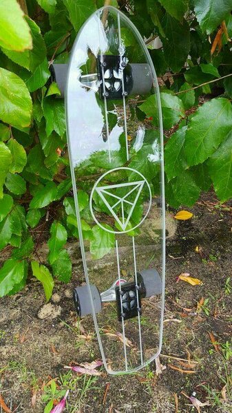 Longboard transparent unique