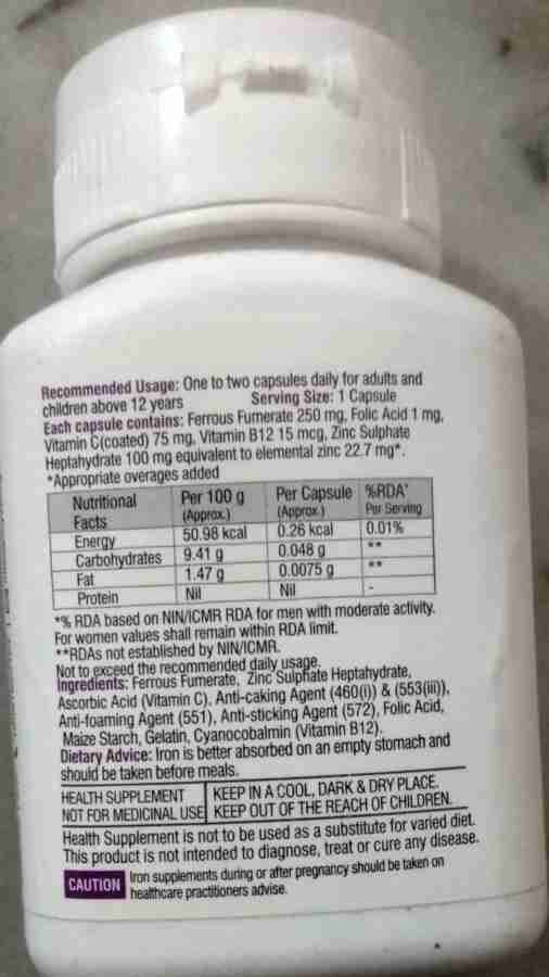 Vestige Folic & Iron Plus